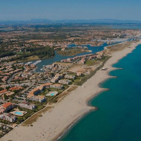 Studio Cozy En Bord De Plage Avec Vue Mer Et Wifi Canet-en-Roussillon Exterior foto