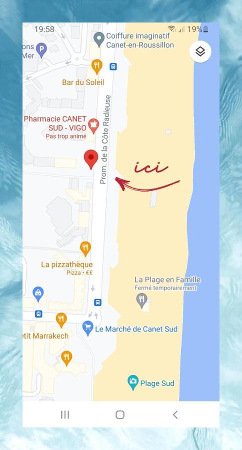 Studio Cozy En Bord De Plage Avec Vue Mer Et Wifi Canet-en-Roussillon Exterior foto